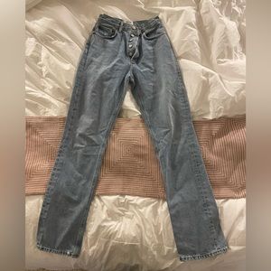 AGOLDE Lana straight jeans in Riptide size 24